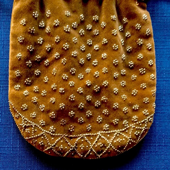 Vintage Beaded Drawstring Bag - Picture 7 of 8